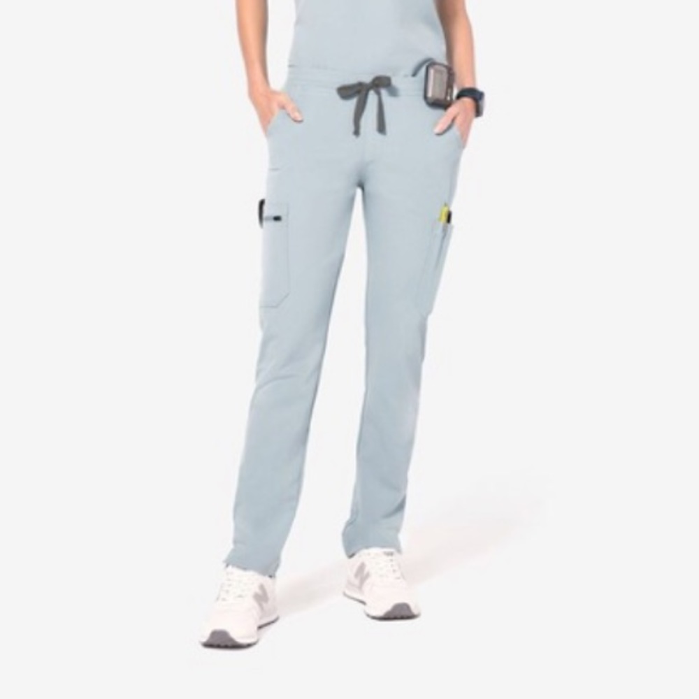 Figs Dusty Blue skinny Yola Petite Scrub Pants